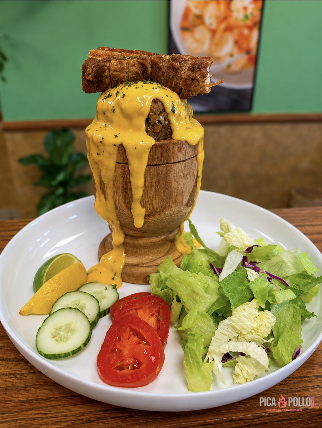 Mofongo with Chicharron